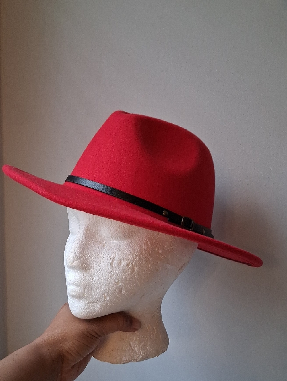 Red Belt Fedora Hat